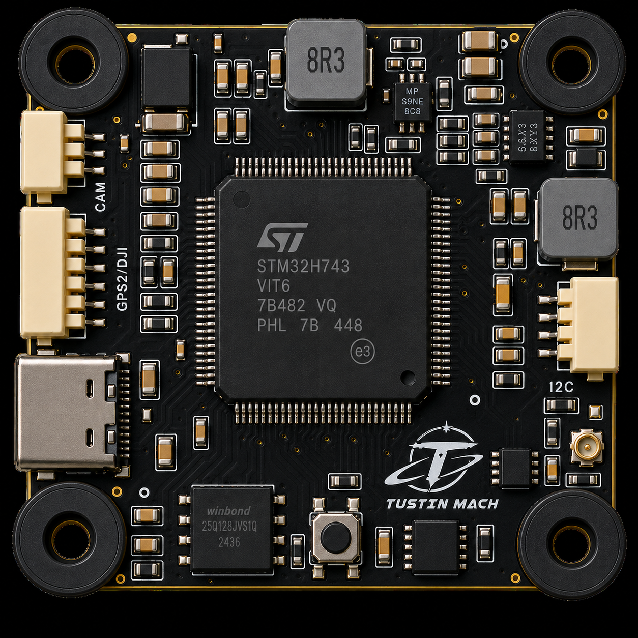 Tustin Mach controller-side pinout rendering