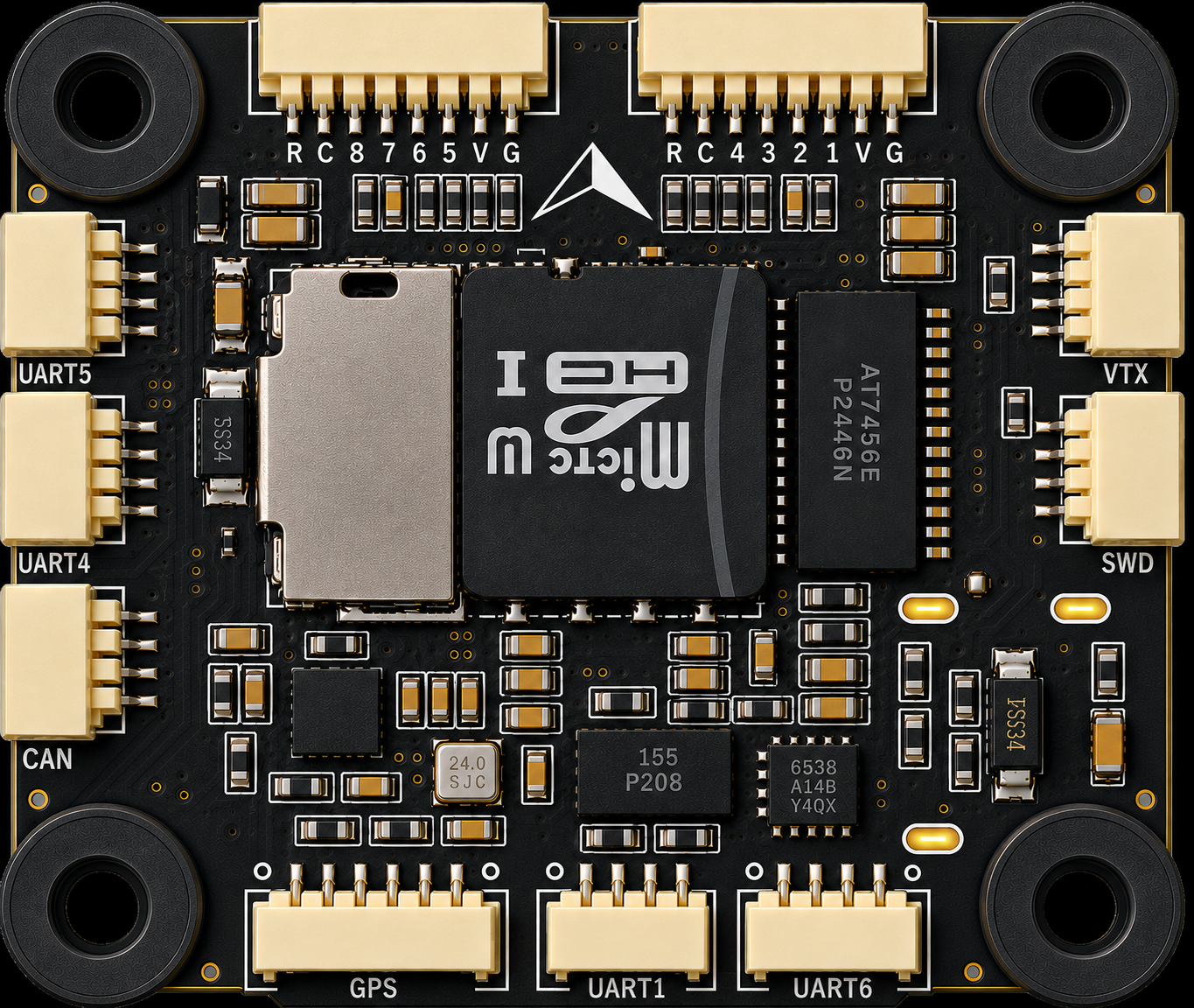 Tustin Mach connector-side pinout rendering